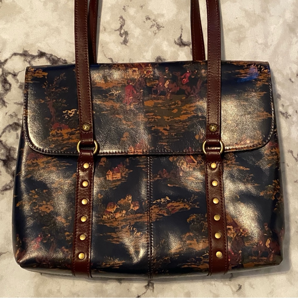 Patricia Nash Amersham Leather Messenger Bag